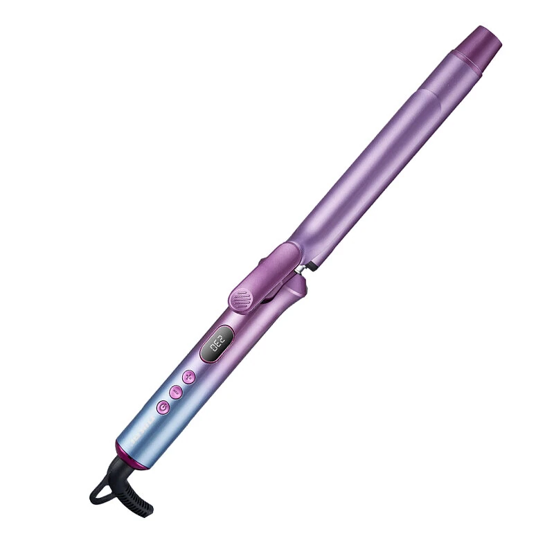 (image for) 30mm Curling Iron LCD Digital Display 3 Temperature Levels Curling Splint Hair Styling Perm Iron Big Wave Curling Iron Rapid Heating